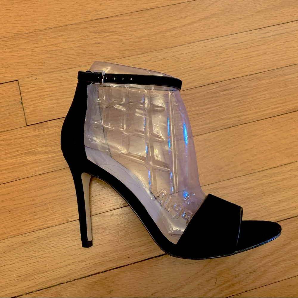 Aldo Melawet Women Open-Toe Suede black Heels